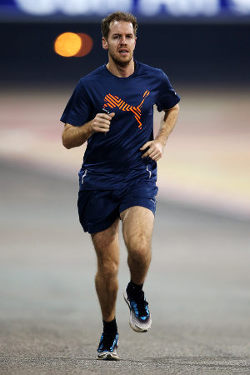 Sebastian Vettel run