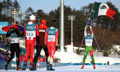 Germán Madrazo cruza la meta en PyeongChang, Rep. de Corea