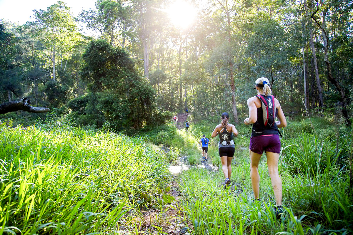 Mujeres corriendo en trail
