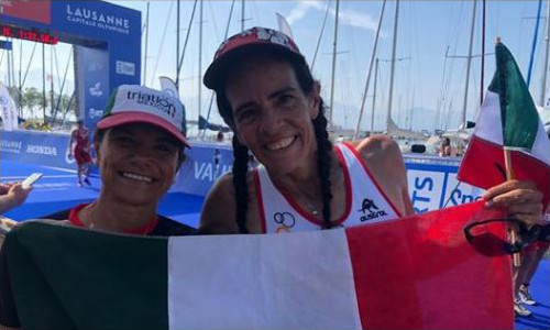 Nelly y Maru - Maru Bronce Cat. 55-59 Fem. SPRINT - Mundial de Triatlón Lausanne 2019