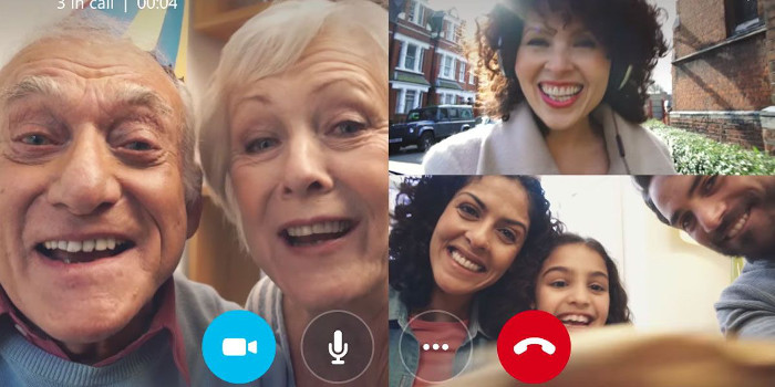 Videollamada familia