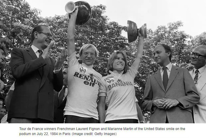 Tour de France 1984 Laurent Fignon y Marianne Martin ganaron