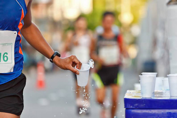 Hidratación durante carrera