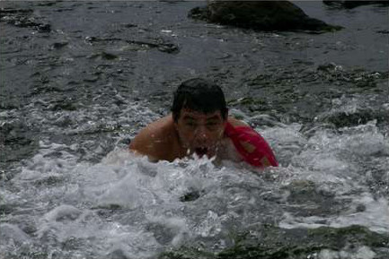 Antonio Argüelles terminando el Estrecho de Tsuguru