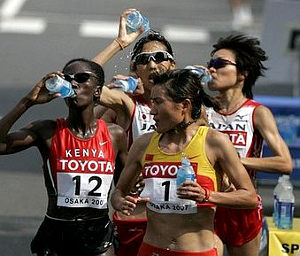 Hidratación corredoras de maratón